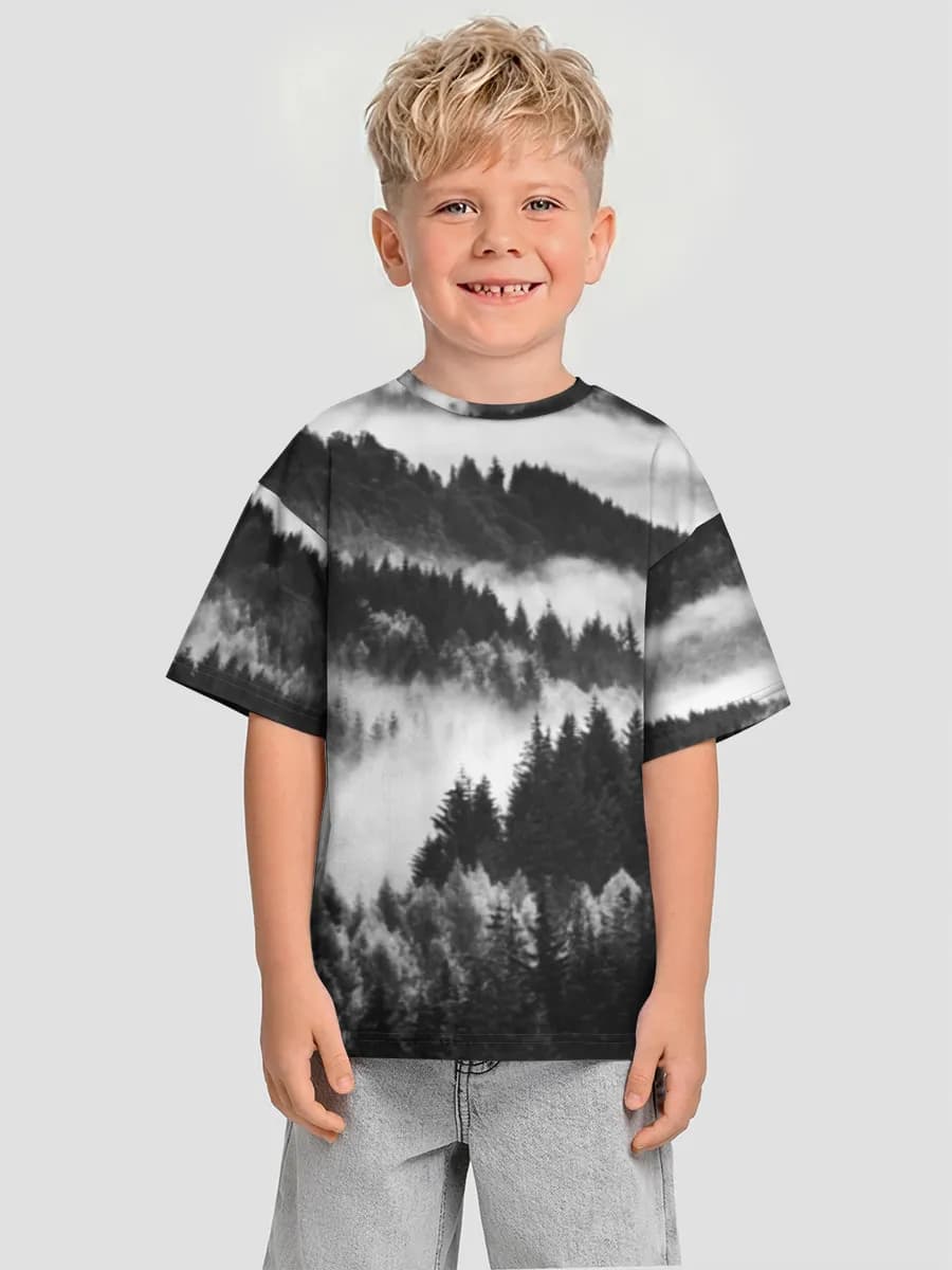 男の子 ビッグシルエット コットンTシャツ