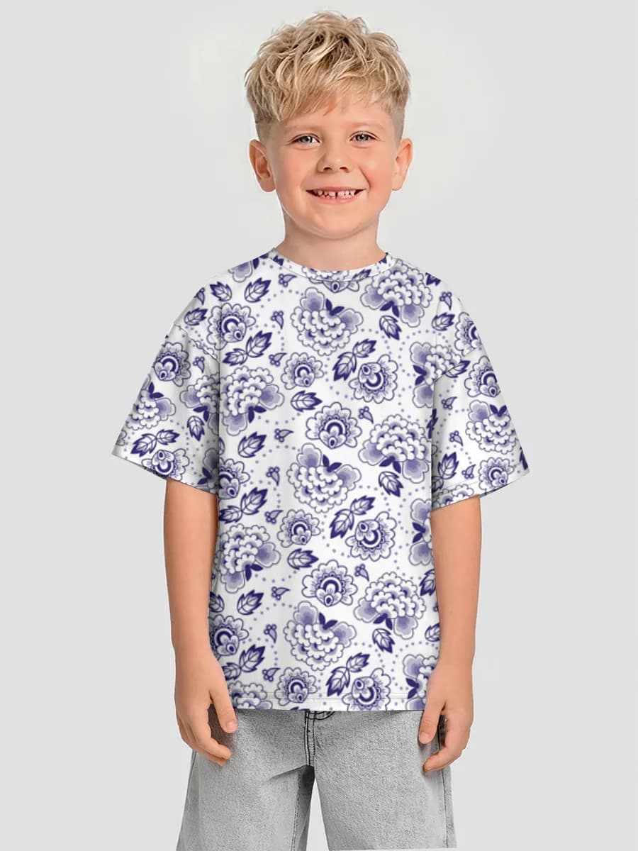 Camiseta Oversize de Algodón Niño