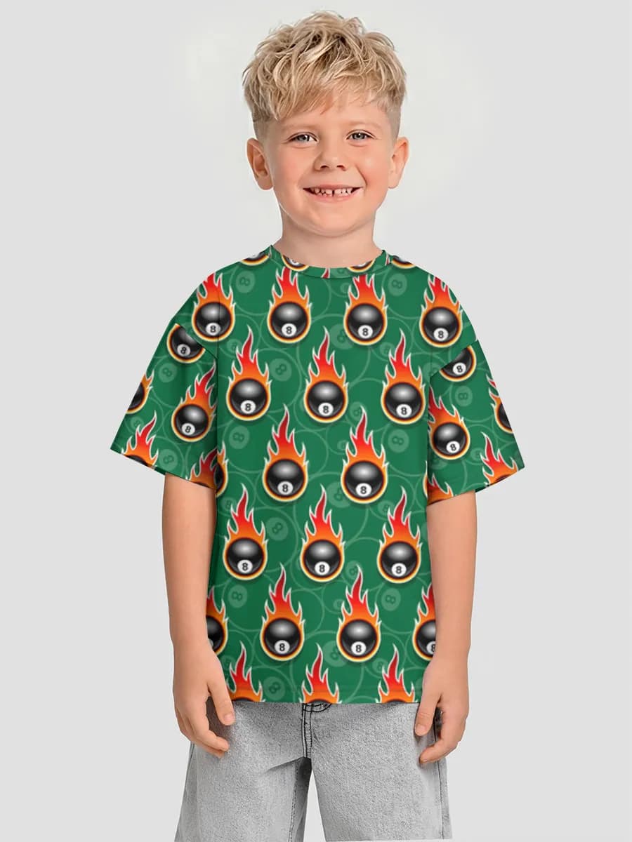 Boys' oversized cotton T-shirt