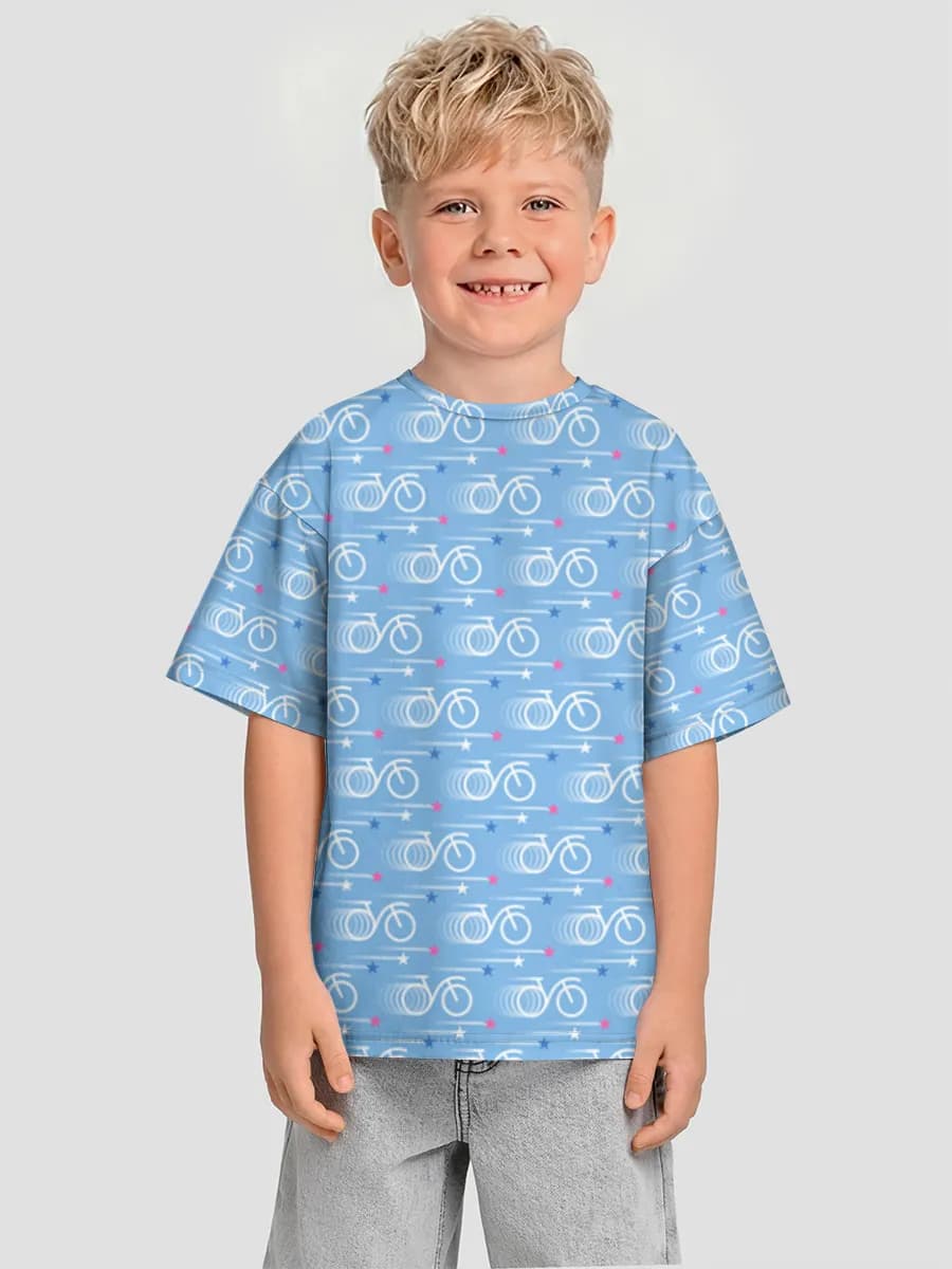Oversized Baumwoll-T-Shirt Jungen
