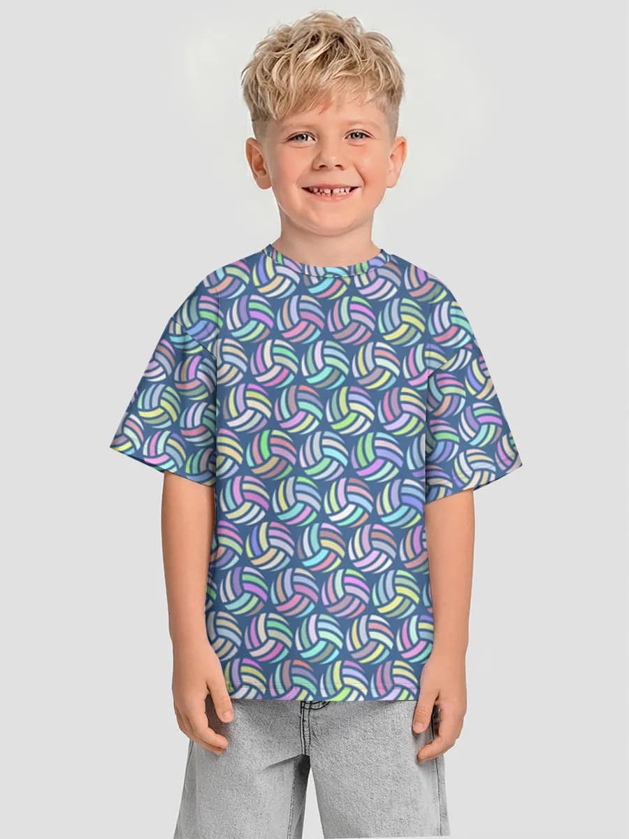 Boys' oversized cotton T-shirt