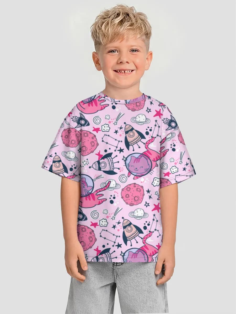 Camiseta Oversize de Algodón Niño