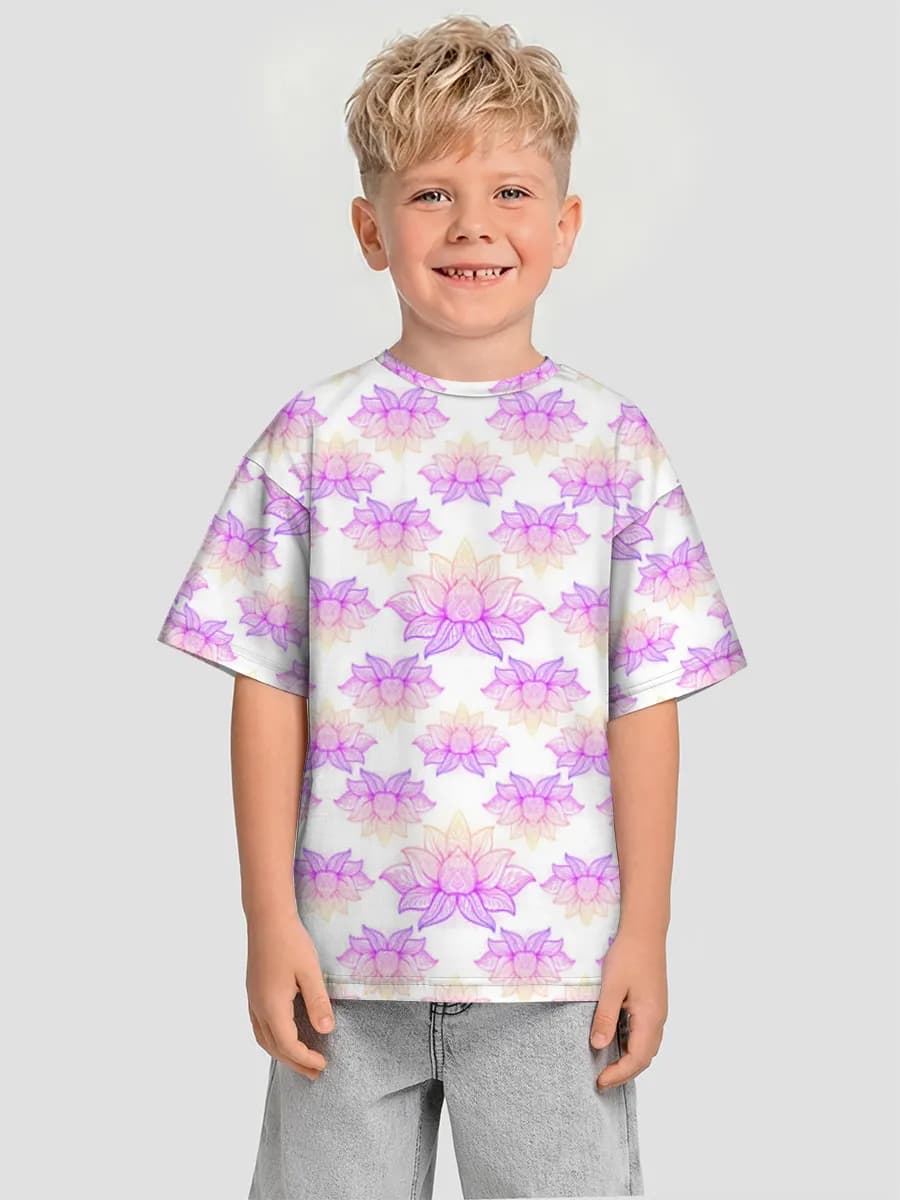 Oversized Baumwoll-T-Shirt Jungen