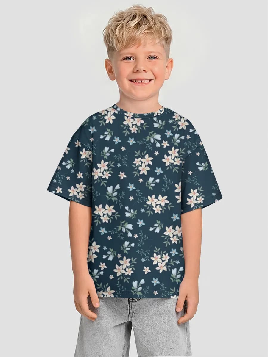 Camiseta Oversize de Algodón Niño
