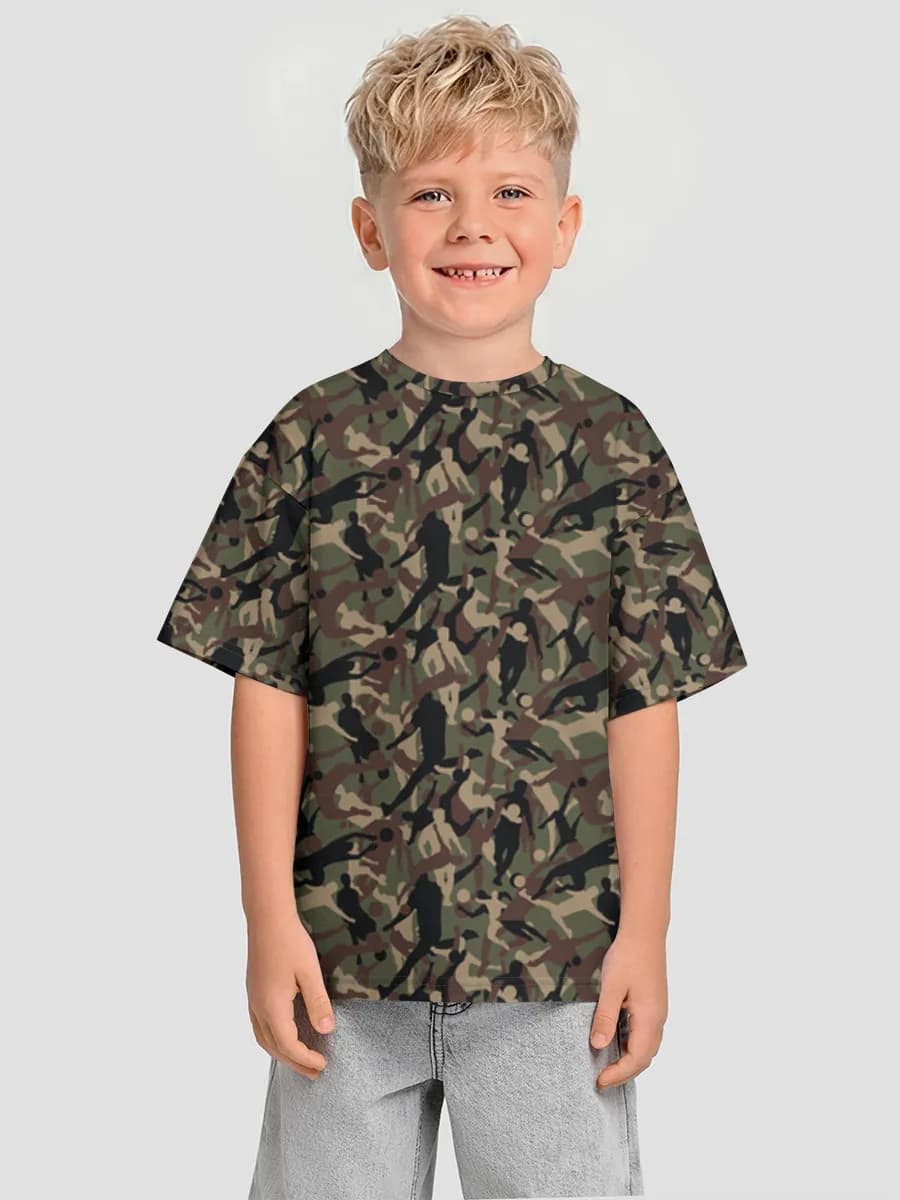 Boys' oversized cotton T-shirt