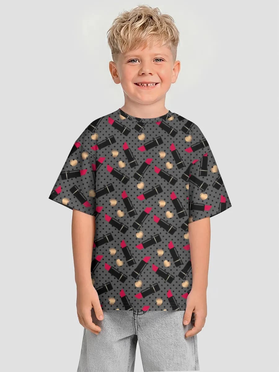 Boys' oversized cotton T-shirt