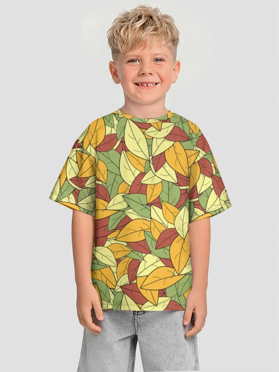 Oversized Baumwoll-T-Shirt Jungen