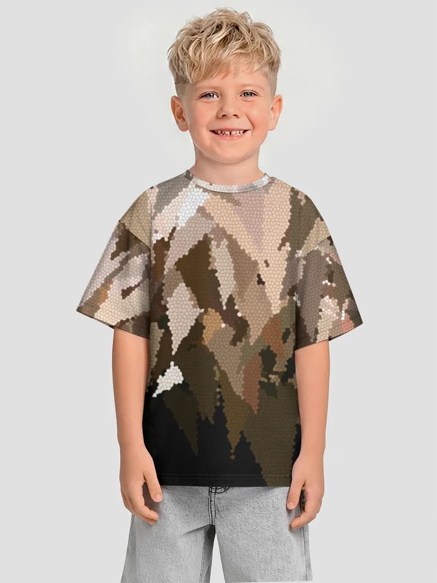 Boys' oversized cotton T-shirt