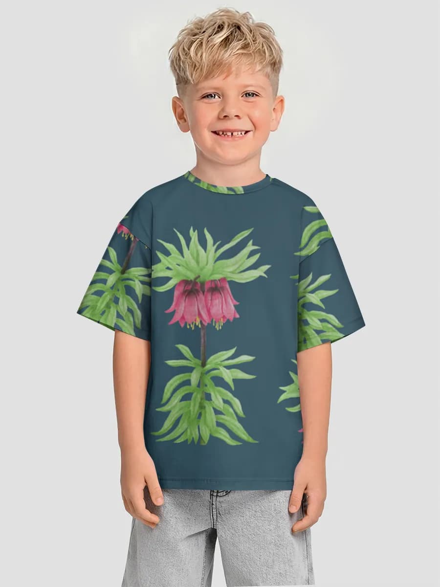 Boys' oversized cotton T-shirt