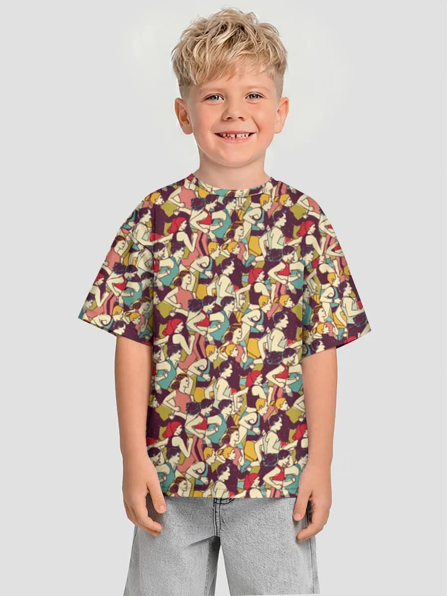 Camiseta Oversize de Algodón Niño