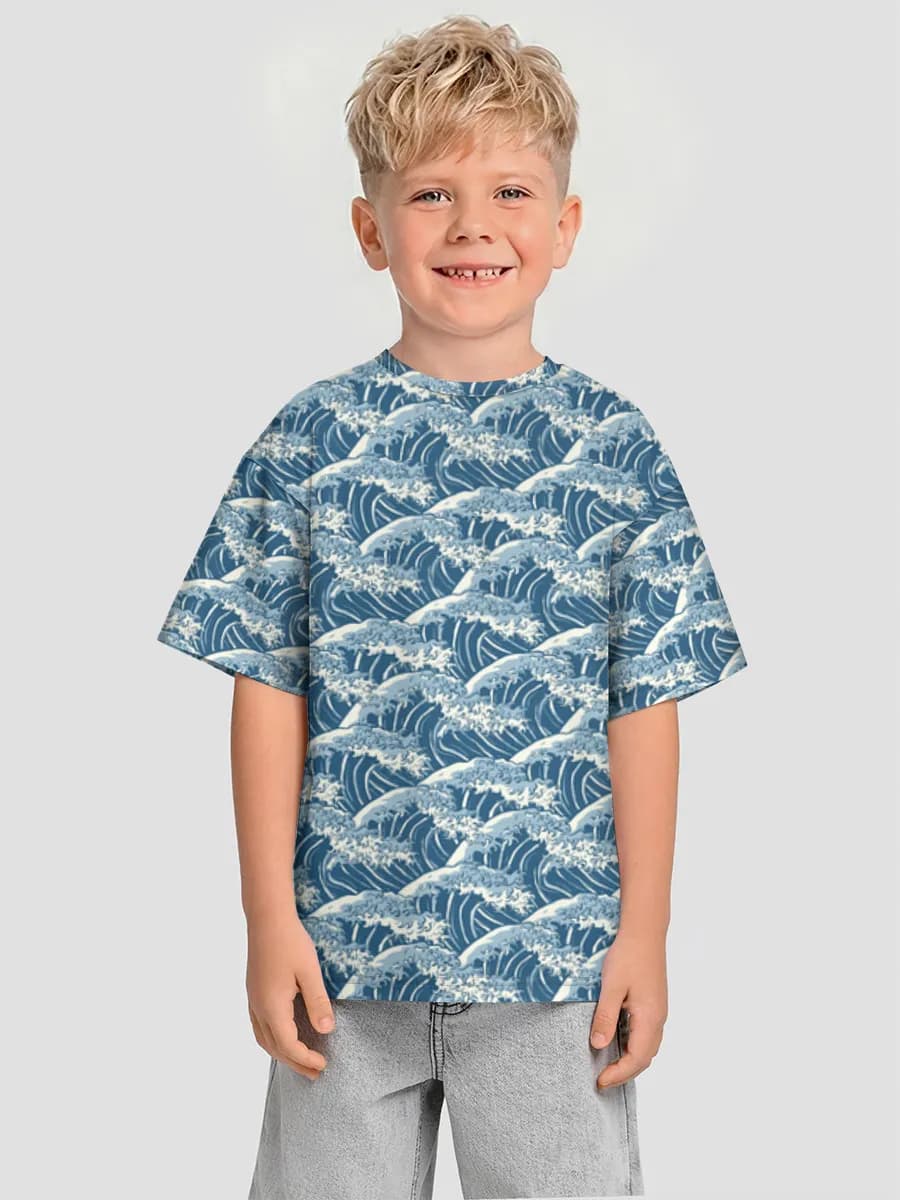 Camiseta Oversize de Algodón Niño