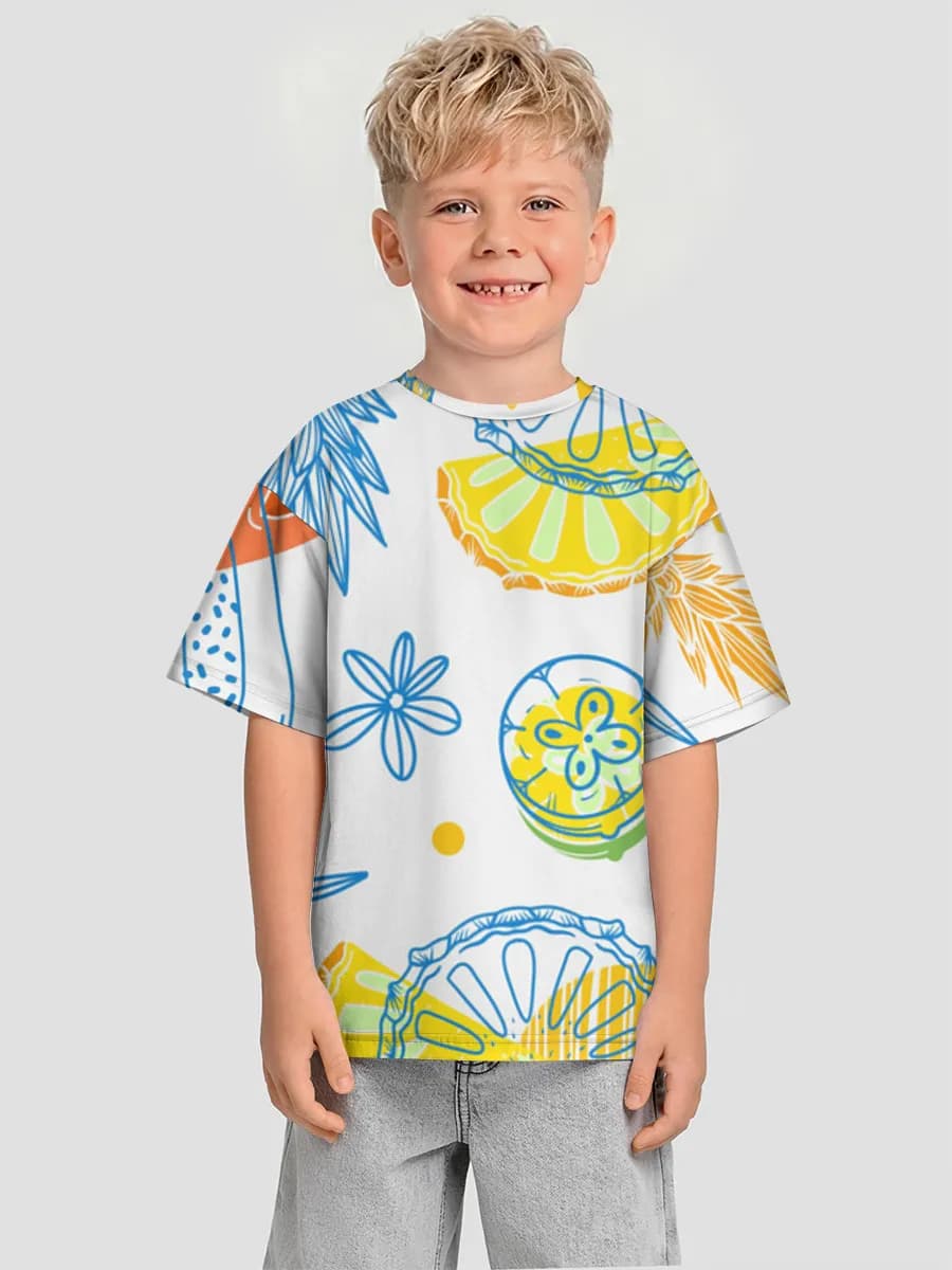 T-shirt coton oversize garçon