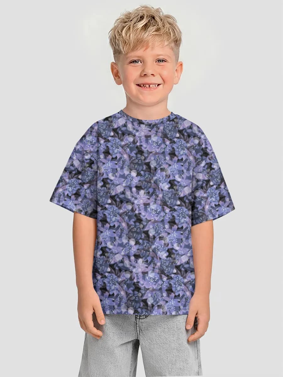 Boys' oversized cotton T-shirt