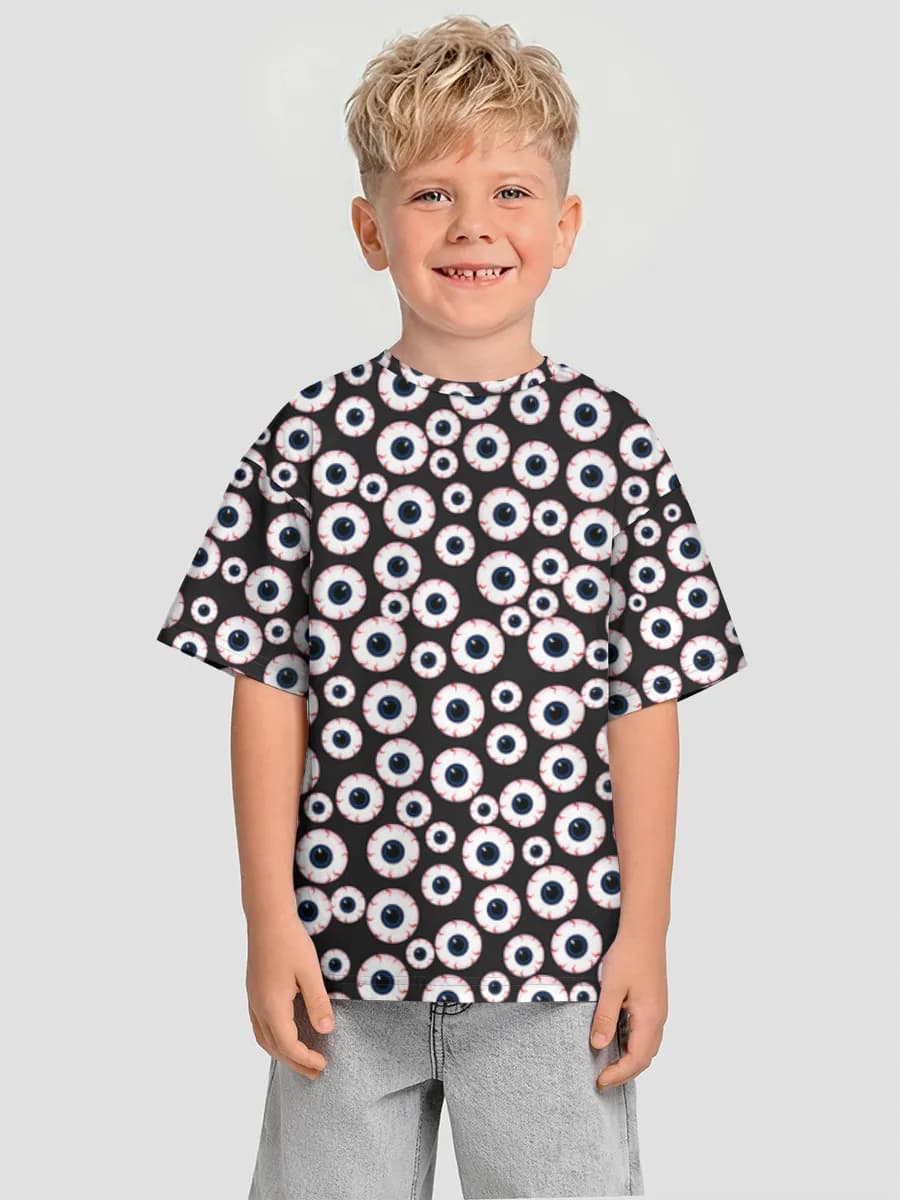 Oversized Baumwoll-T-Shirt Jungen