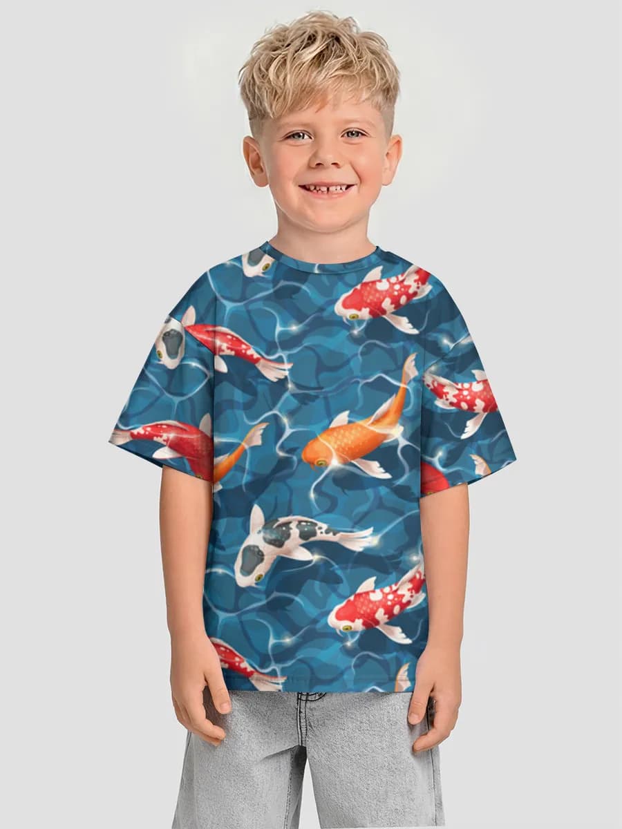 男の子 ビッグシルエット コットンTシャツ