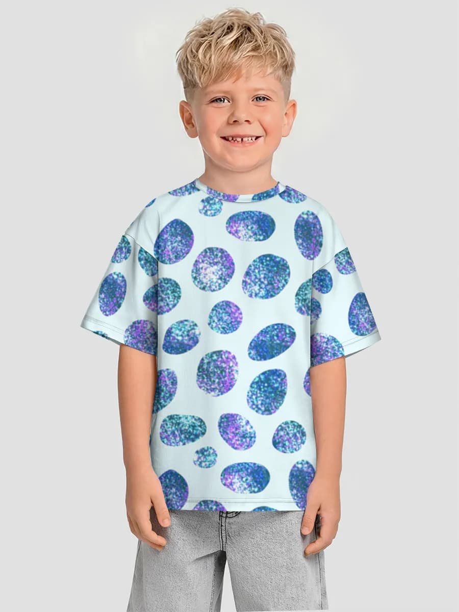 Boys' oversized cotton T-shirt