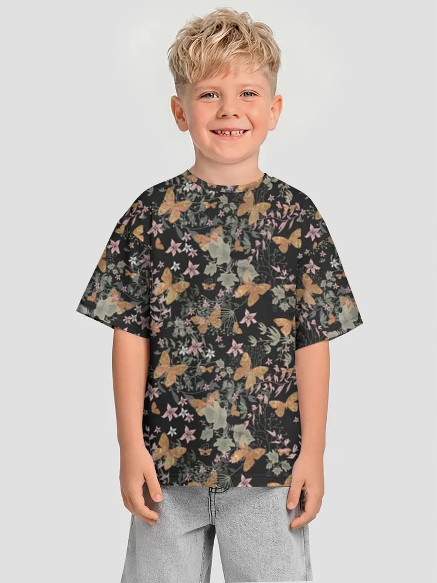 Oversized Baumwoll-T-Shirt Jungen