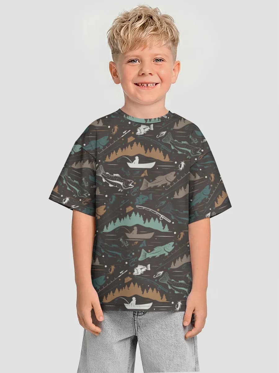 Camiseta Oversize de Algodón Niño
