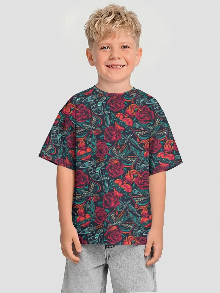 Camiseta Oversize de Algodón Niño