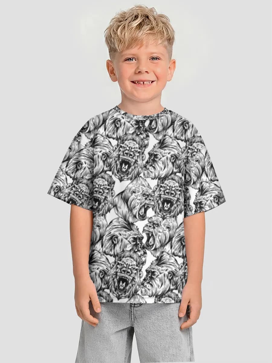 男の子 ビッグシルエット コットンTシャツ