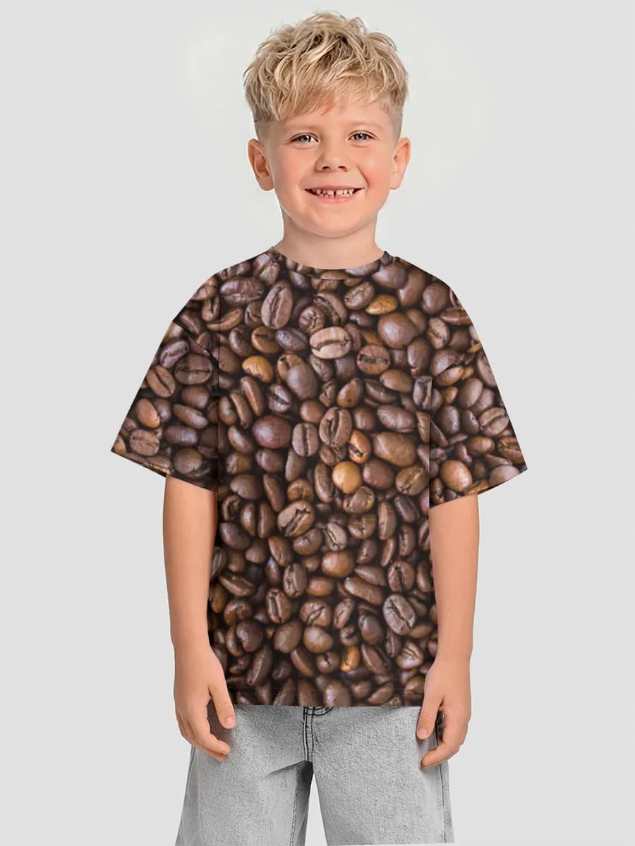 Boys' oversized cotton T-shirt