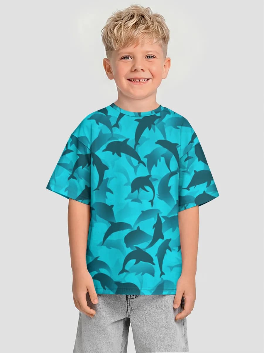 Camiseta Oversize de Algodón Niño