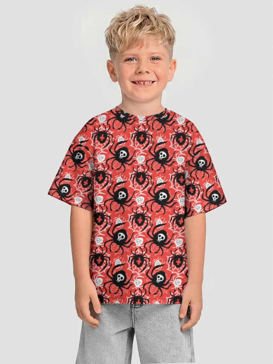 Oversized Baumwoll-T-Shirt Jungen