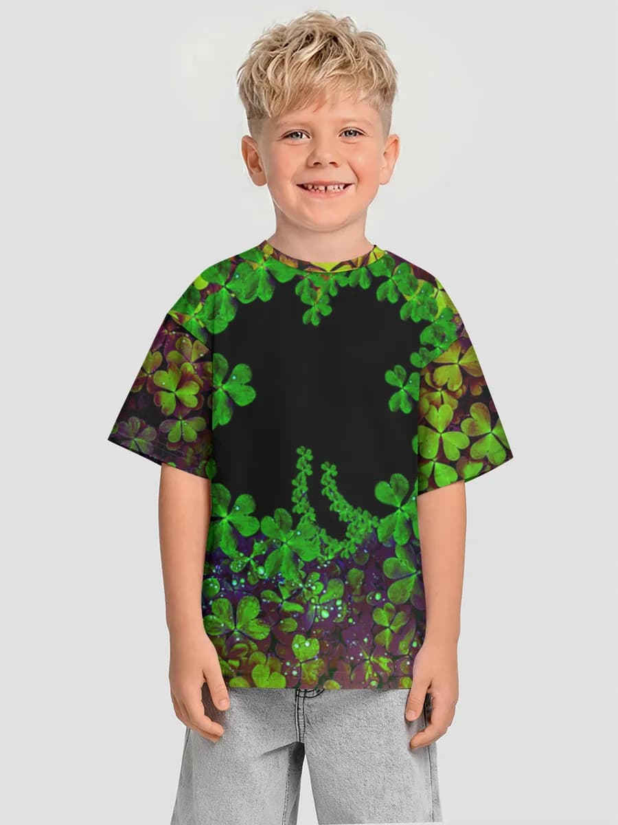 Oversized Baumwoll-T-Shirt Jungen
