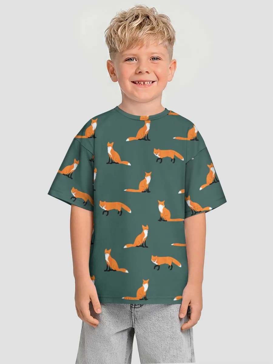 Camiseta Oversize de Algodón Niño