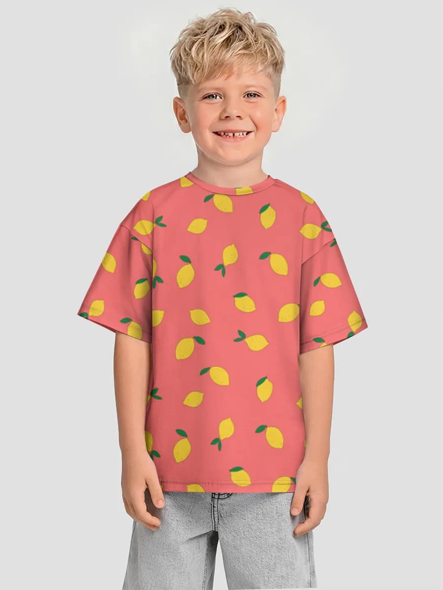 男の子 ビッグシルエット コットンTシャツ