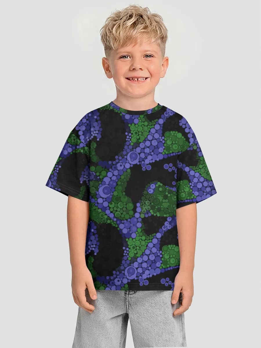 Boys' oversized cotton T-shirt
