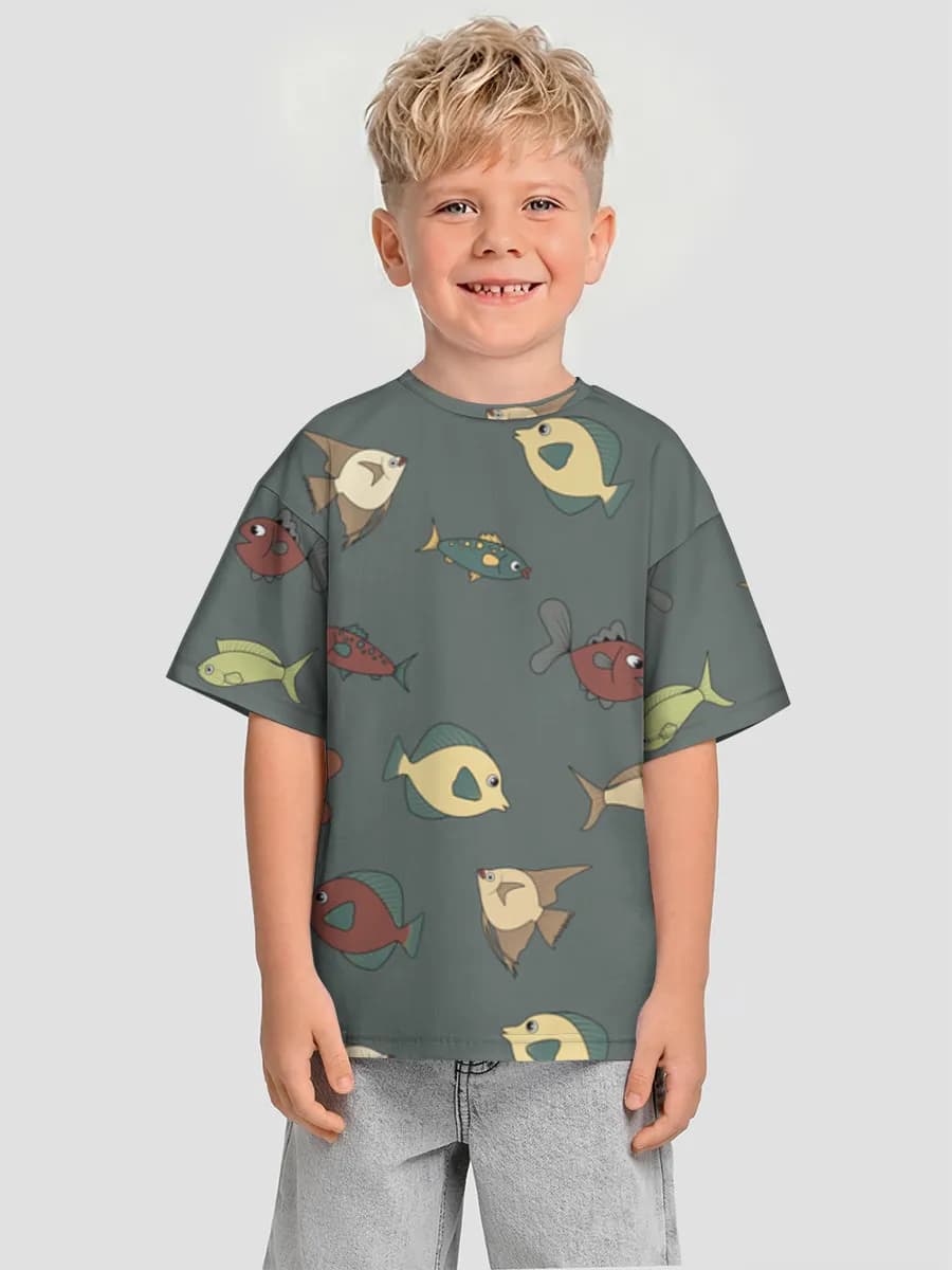 T-shirt coton oversize garçon