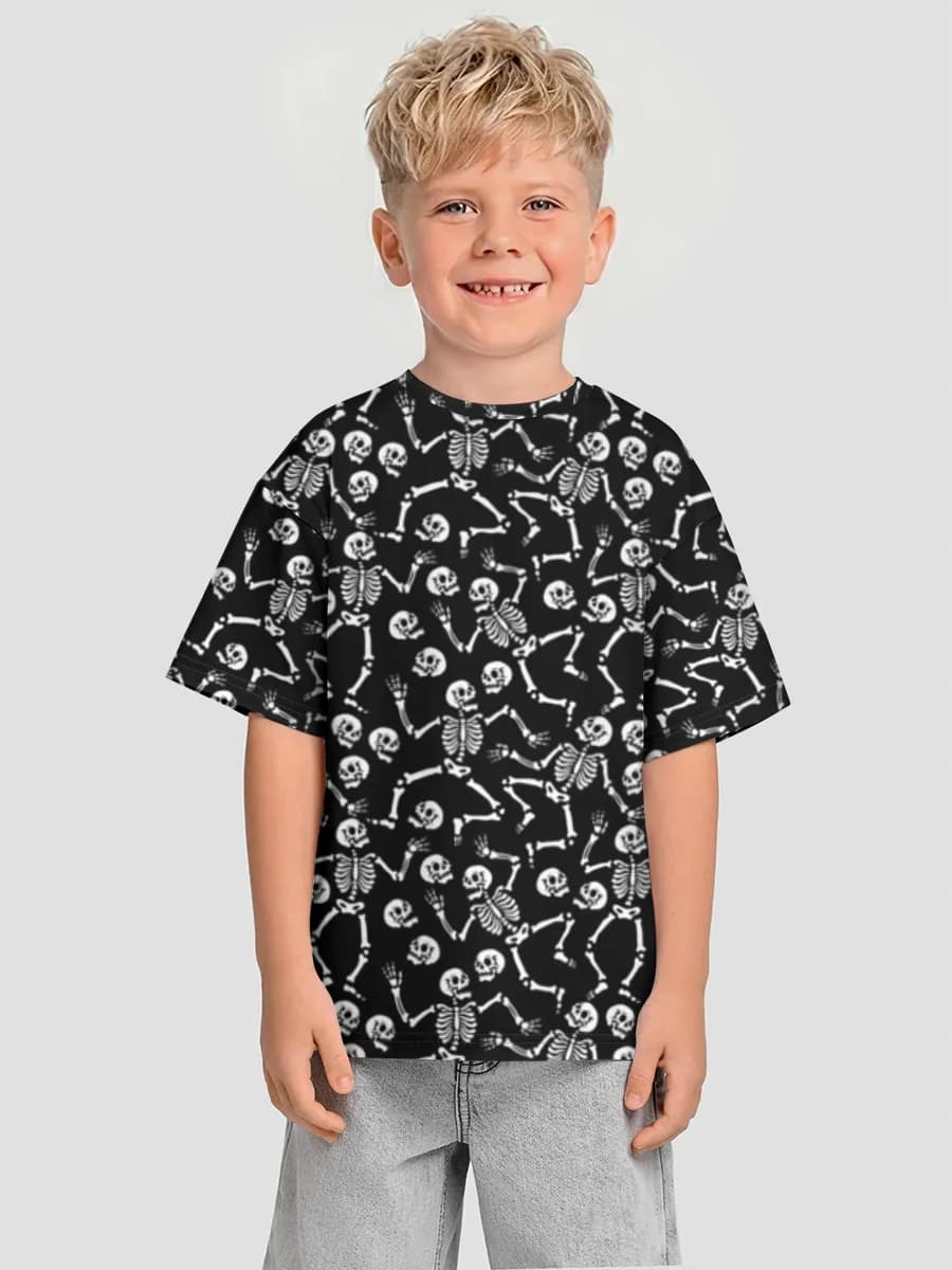 Boys' oversized cotton T-shirt