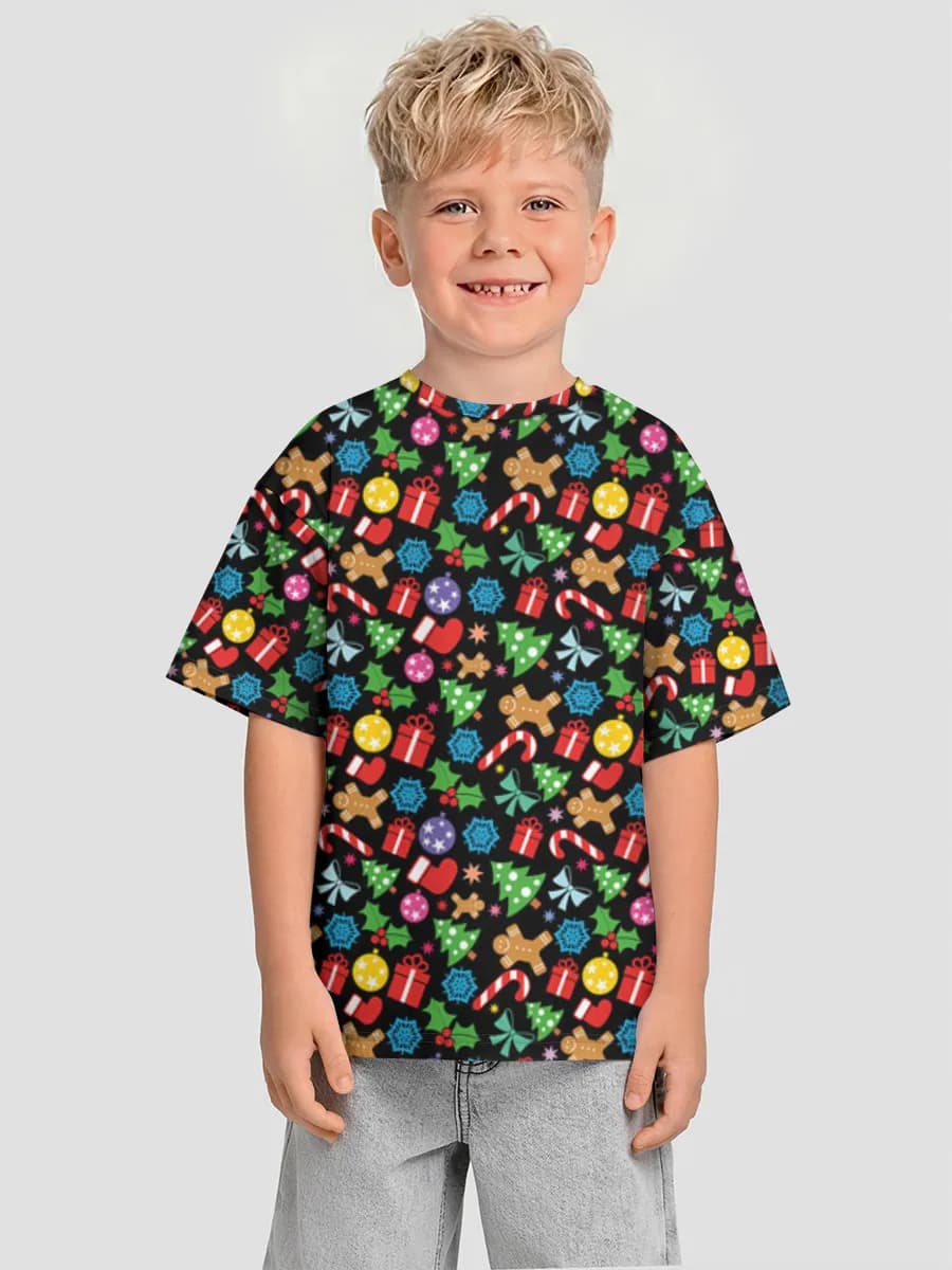 Boys' oversized cotton T-shirt