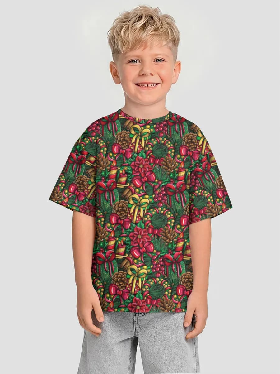 Boys' oversized cotton T-shirt