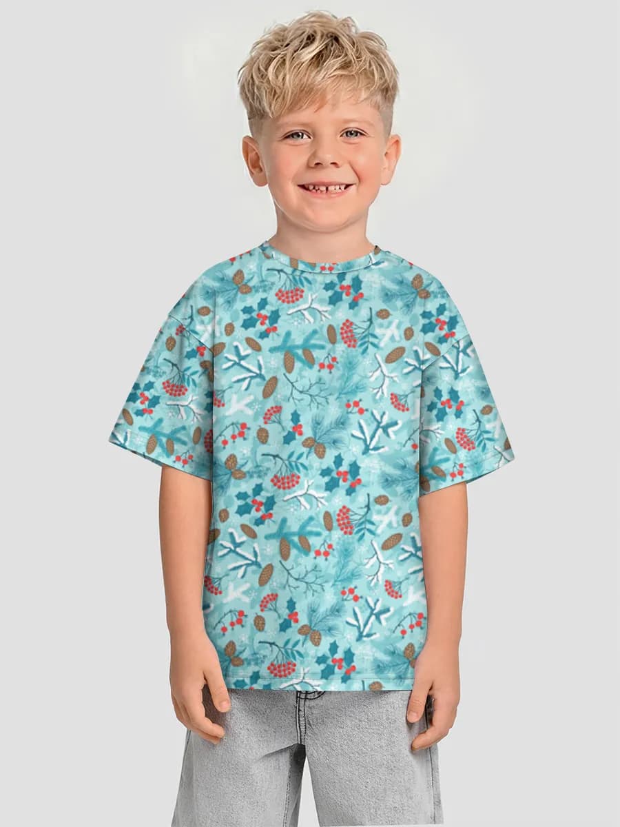 Boys' oversized cotton T-shirt