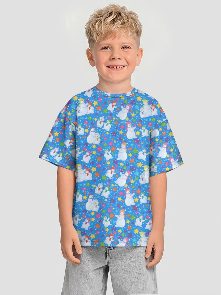 Boys' oversized cotton T-shirt