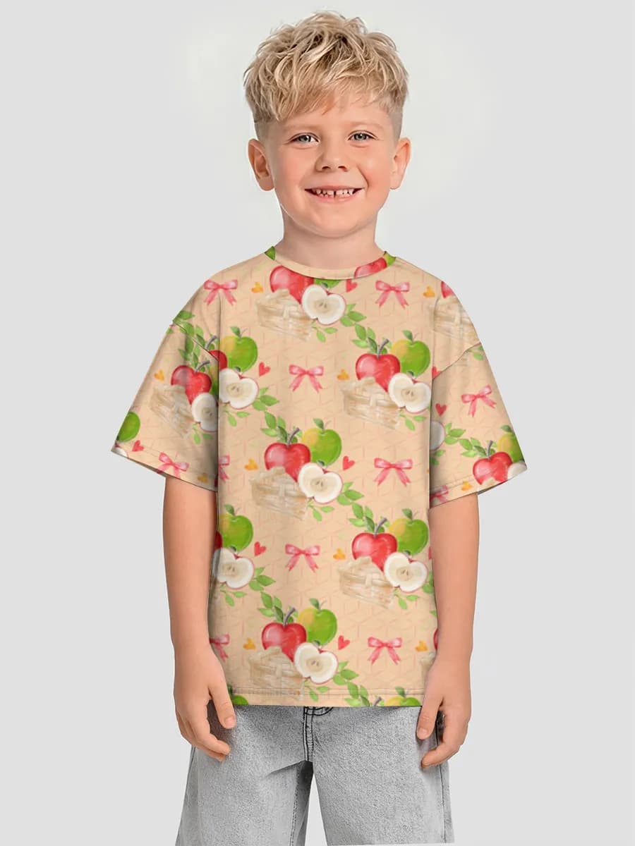 Boys' oversized cotton T-shirt