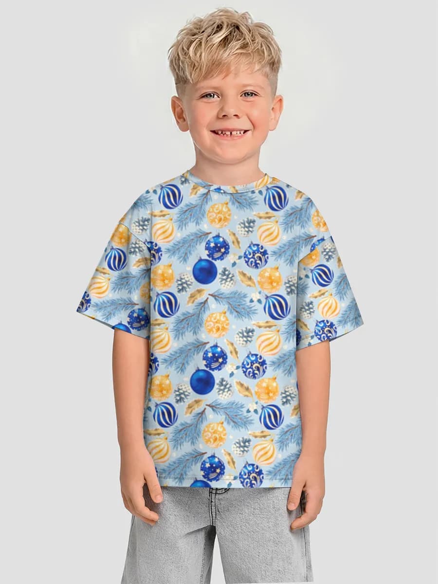 Boys' oversized cotton T-shirt