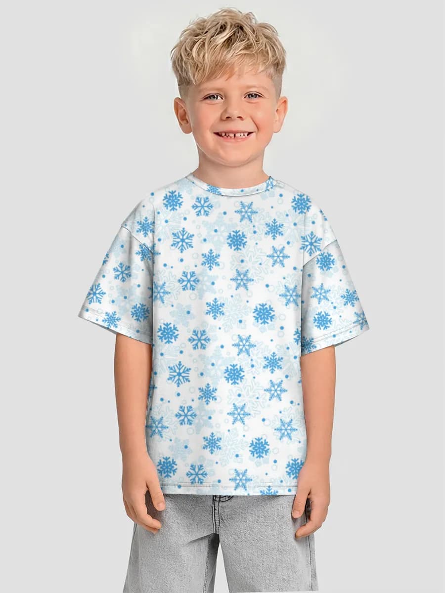 Boys' oversized cotton T-shirt
