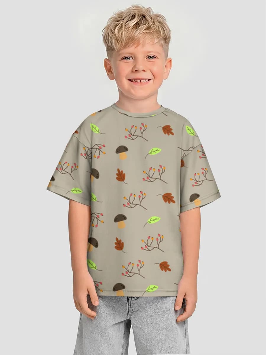 男の子 ビッグシルエット コットンTシャツ