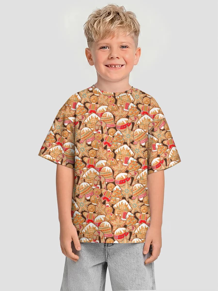 Oversized Baumwoll-T-Shirt Jungen