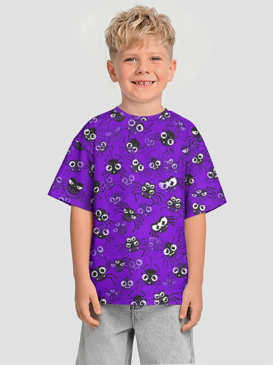 Oversized Baumwoll-T-Shirt Jungen