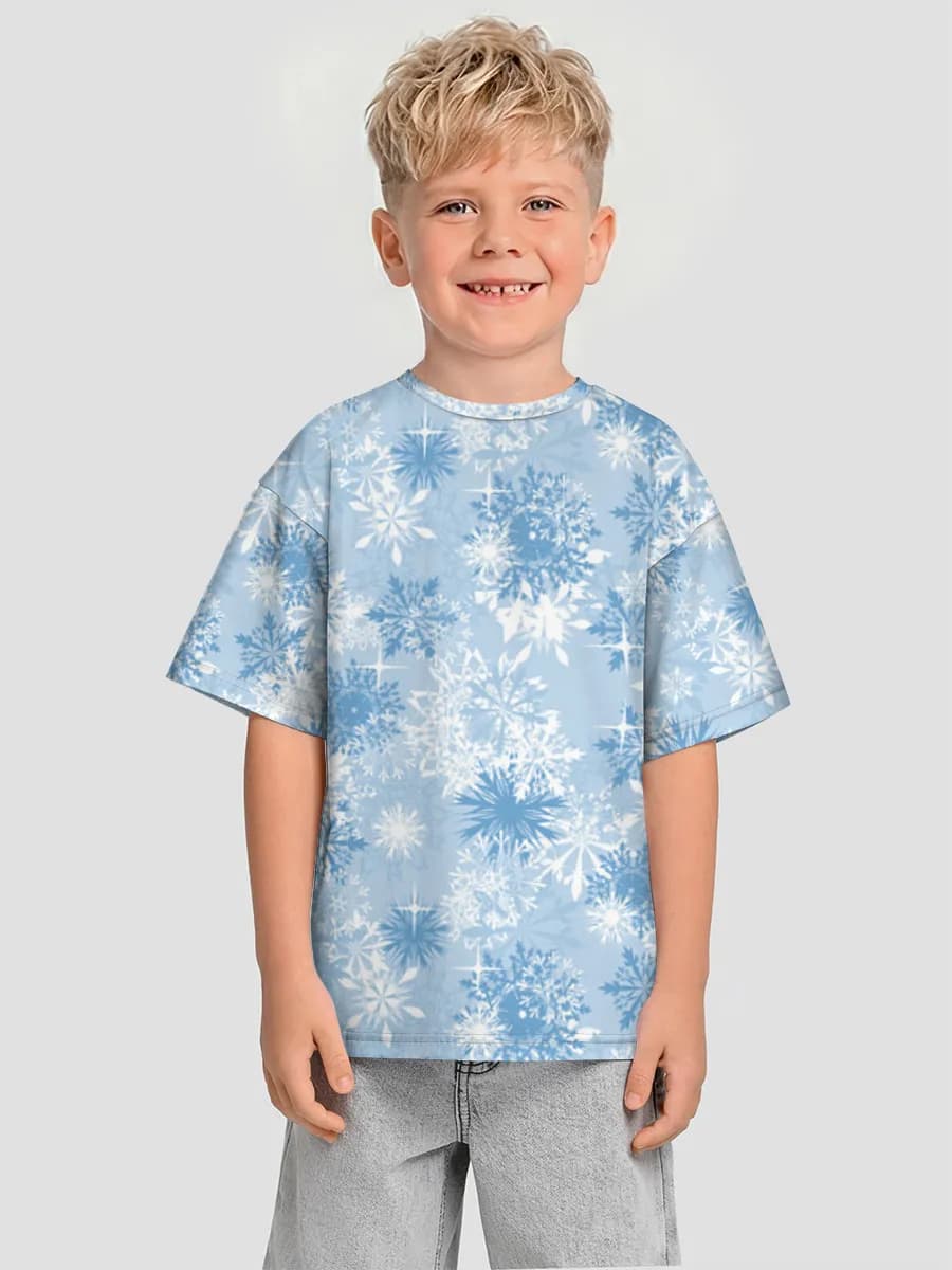 Boys' oversized cotton T-shirt