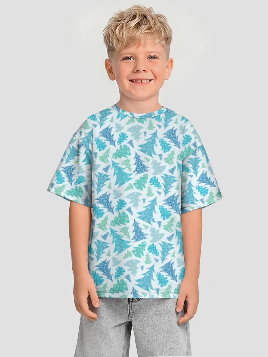 Boys' oversized cotton T-shirt