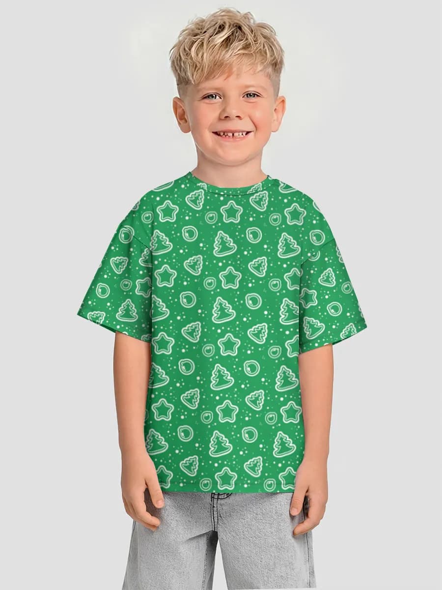 Boys' oversized cotton T-shirt