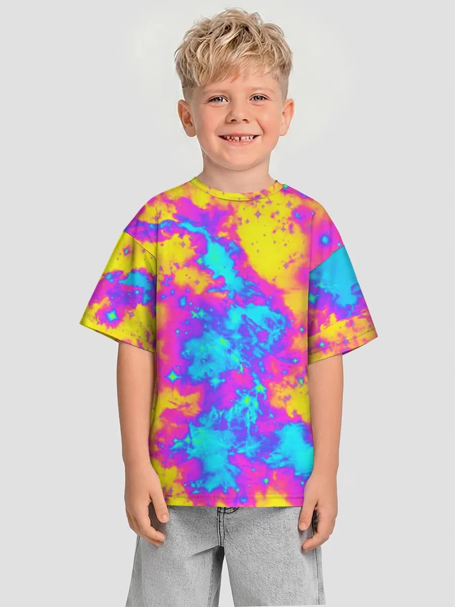 Boys' oversized cotton T-shirt