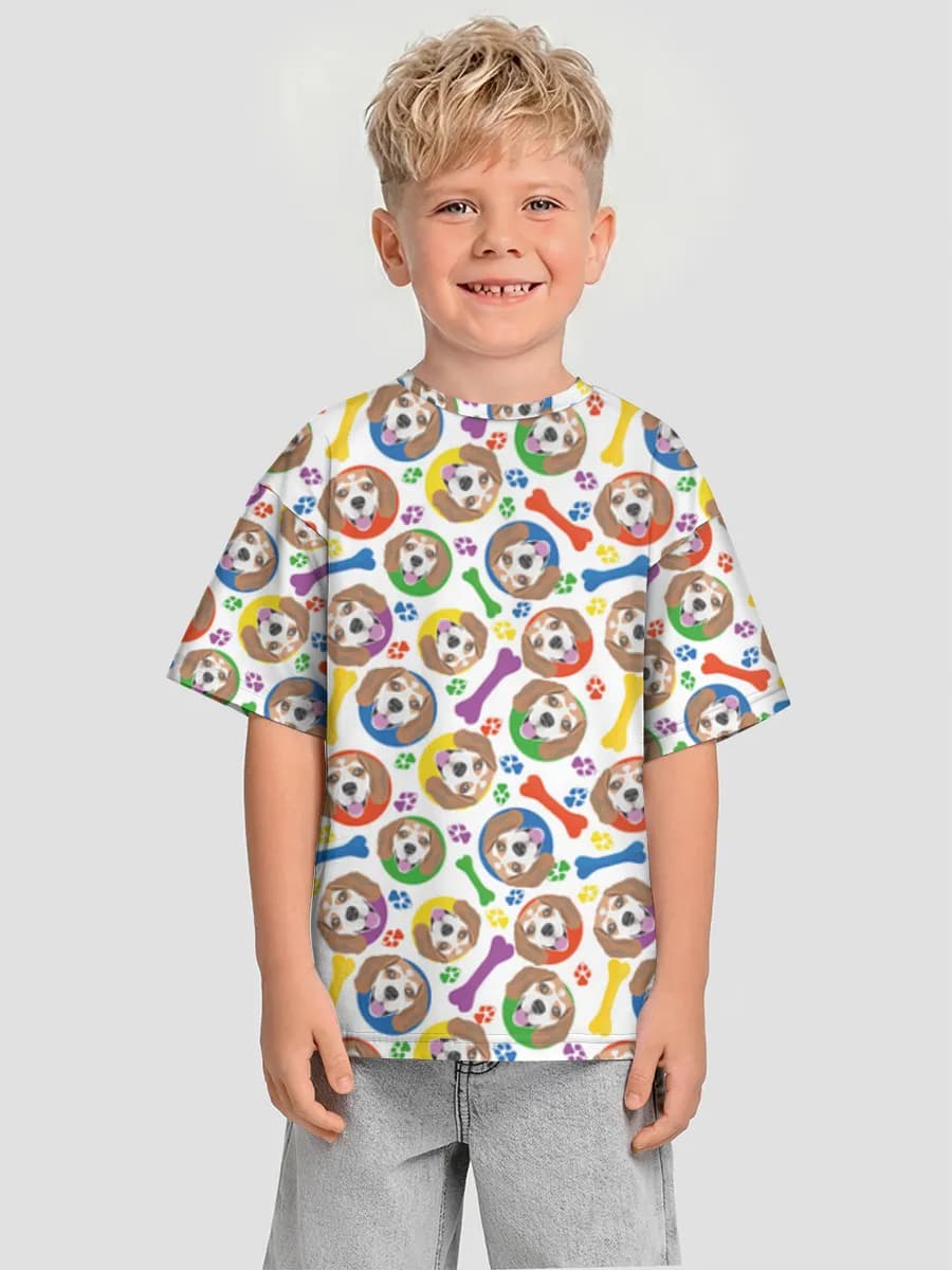 Camiseta Oversize de Algodón Niño
