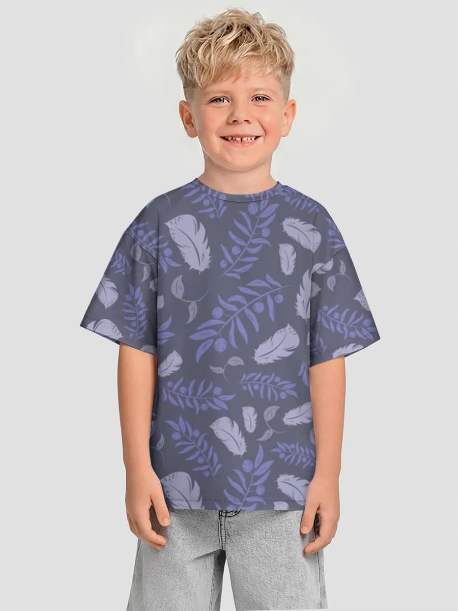 Oversized Baumwoll-T-Shirt Jungen