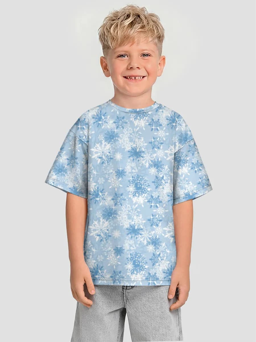 Boys' oversized cotton T-shirt